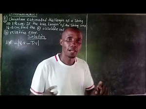 Mathematics paper 1 (approximation and Estimation)