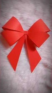 Stop buying Bows! Do this with A4 paper 🎀 #shorts
