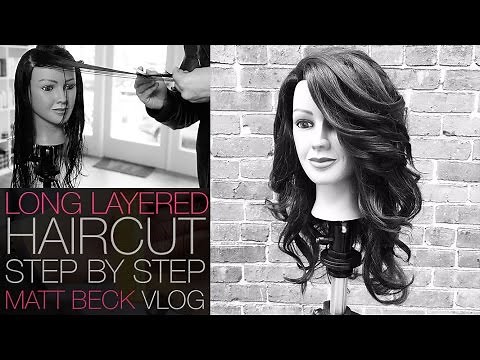 HOW TO CUT A LONG LAYERED HAIRCUT STEP BY STEP | MATT BECK VLOG 014