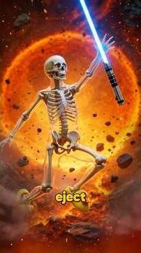 The Most Dangerous Lightsaber Experiment Ever ⚡ #skeleton #whatif #starwars