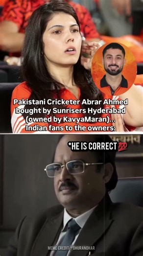 Indian Fans to Owners:"Hindustaniyon ka sabse bada dushman!"💀🔥 #abrarahmed #srh #kavyamaran