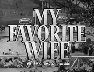 Remembering Cary Grant and Irene Dunne in... My Favorite Wife 🎥 Is a 1940 screwball comedy produced and co-written by Leo McCarey and directed by Garson Kanin. The picture stars Irene Dunne as a woman who returns to her husband and children after being shipwrecked on a tropical island for several years, and Cary Grant as her husband. The story is an adaptation of Alfred Lord Tennyson's poem, "Enoch Arden"; in tribute, the main characters' last name is Arden. The supporting cast features Gail Pa