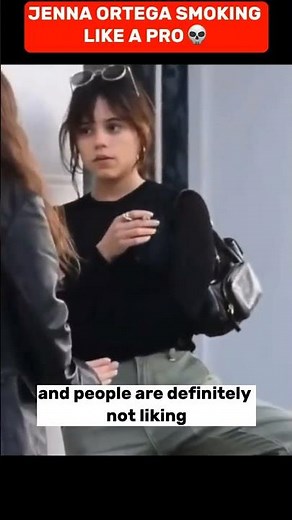 Wednesday Actress Jenna Ortega Smoking a CIGARETTE Went VIRAL #shorts