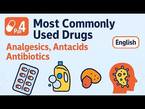 💊 Part 4: Most Commonly Used Drugs | Analgesics, Antacids, Antibiotics | Class 12 Chemistry Chap. 16