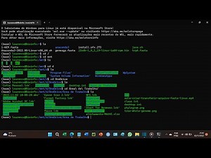 How to create fasta file with genetic sequence using WSL ubuntu and transfer files between the OS