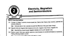 Unit 2- Electricity, Magnetism & Semiconductor..pdf - Basic Science (Physics) - Notes - Teachmint