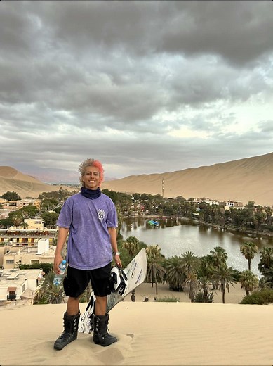 Una tarde haciendo sandboard en Huacachina #huacachina #huacachina_ica #huacachina_ica_perú🌎 #sandboarding #sandboard #sandboarding🏂 #principiante