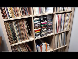 Using the Ikea "Kallax" shelving system for Vinyl and Cassette