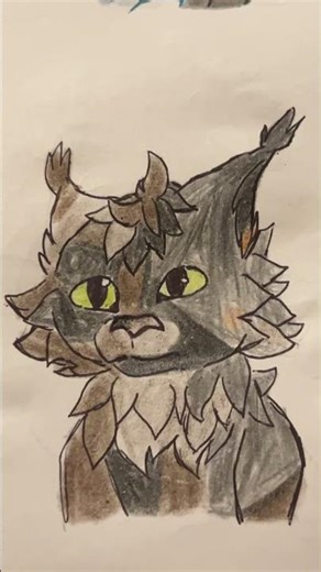 WCUE Fan-Art Fir (‪@mellowbear‬) #fanmade #fanart #warriorcats #short #penart #crayola #art