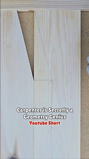 Why Every Carpenter is Secretly a Geometry Genius 🧠📐| woodwork #shorts #geometry #carpentry