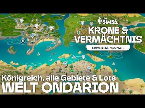 Tour through the world 🌎👑 Areas, lots, Sims in The Sims 4 Crown & Legacy Expansion Pack