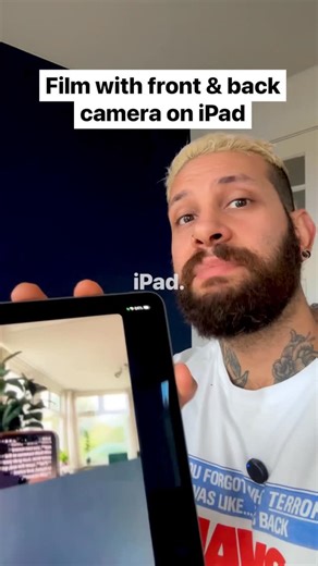 Detail | How to Record with the Front and Back Camera Simultaneously on iPad ⚡️ Record with both the front and back cameras on your iPad using... | Instagram