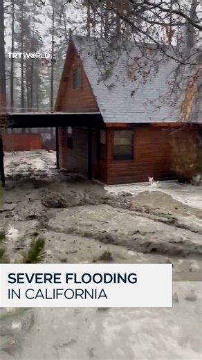 TRT World on Instagram: "Severe storms triggered flooding in parts of California, US. On December 25, footage showed cars and homes submerged in San Bernardino County, one of the hardest hit. Officials say floods killed at least three people, damaged scores of properties and left hundreds displaced."