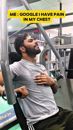 “Chest pain → Google → Regret.” 😂😂 #funny #comedy #memes #gym #fitness #google