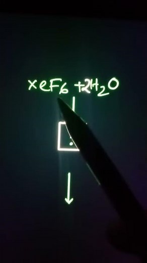 Hydrolysis of 1 mole of XeF6 with 2 moles of water gives one mole of XeO2F2 & 4 moles of HF. #Shorts