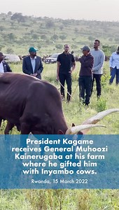 161K views · 5K reactions | President Kagame receives General Muhoozi Kainerugaba at his farm. | Paul Kagame | Facebook