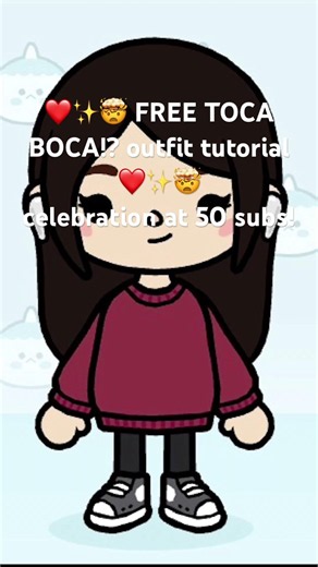 FREE Toca Boca outfit tutorial!? #fypシ #tocaboca #free #outfitinspo