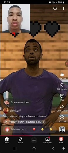 REACT GUI GUI - COMO SÃO OS BABY ZOMBIES NO MINECRAFT 🤣🤣