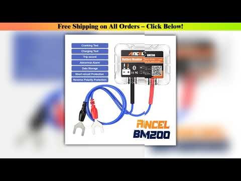 ANCEL BM200 12V Battery Monitor Car Battery Health Monitoring Battery Tester Wireless Bluetooth