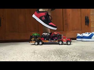 [STOMP👟] Stomp toy cars and truck with double pair of DC shoes