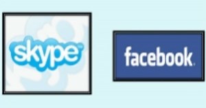 Facebook ft. Skype, introduce video communication