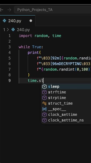🔓 Decrypt screen #shorts #coding #python #decrypt #cybersecurity #terminal
