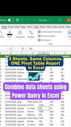 How to Combine Multiple Excel Sheets (Same Columns Headers) using Power Query