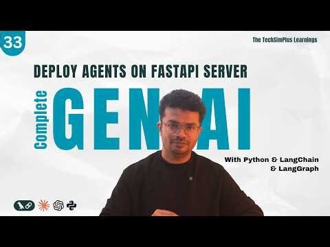 #33 Deploy Your AI Agent with FastAPI + LangSmith Studio + LangServe (Full Tutorial) #langchain