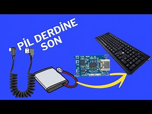 Kablosuz Klavye Kablolu Nasıl Yapılır? | Pil Derdine Son