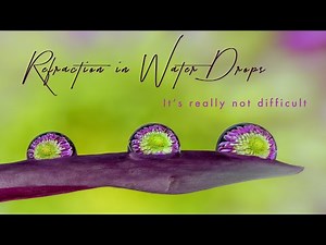 Refraction in Water Drops - it's really not difficult
