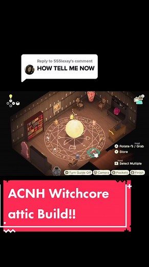 ACNH Witchcore Attic Build Tutorial