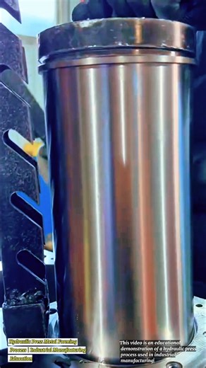 Hydraulic Press Metal Forming Process | Industrial Manufacturing Education