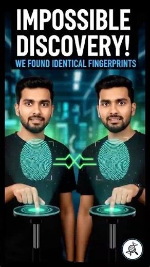 Twins have same fingerprints 😱😱