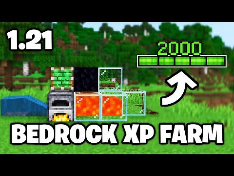 The easiest Minecraft Bedrock XP Farm build tutorial - Build an XP Farm in Minecraft Bedrock 1.21