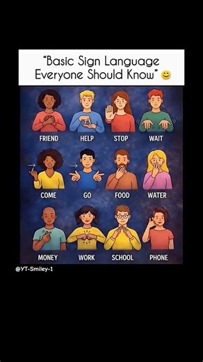 “Basic Sign Language Everyone Should Know"😊