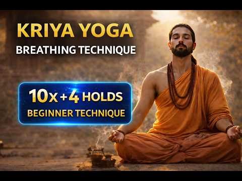 Kriya Yoga for Beginners | Simple Breathing Practice (10 Cycles + Breath Retention)