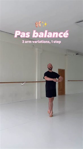 Tanzschule Ballett Berlin on Instagram: "🩰 Pas balancé – 3 Armvarianten, 1 Schritt Der Pas balancé ist ein schwungvoller, wiegender Schritt, den du mit unterschiedlichen Armhaltungen ganz unterschiedlich wirken lassen kannst. In diesem Reel zeigen wir dir drei Varianten – jede davon mit ihrem ganz eigenen Ausdruck. 🎥 Tipp: Achte auf deine Schultern, lasse die Bewegung aus dem Rücken kommen und verbinde Arme und Beine musikalisch. So wirkt dein Pas balancé harmonisch und ausdrucksstark. Du möch
