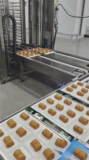 آلة تكديس الصواني الأوتوماتيكية بالكامل #shorts