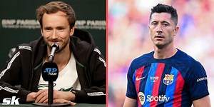 Daniil Medvedev puts French Open loss behind him by attending Barcelona GP, joins Robert Lewandowski in Ferrari camp