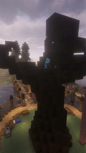 I Built the Best Cherry Blossom Tree... #youtubeshorts #minecrafthardcoremode