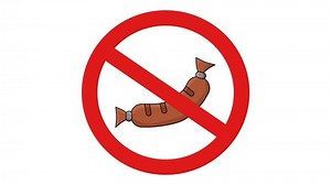logo animation is prohibited from eating sausages