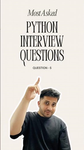 Most Important Python Interview Question 5 #shorts #datascience #dataanalyst