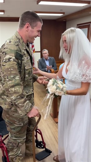 16K views · 88 reactions | Soldier surprises his bride and walks for...