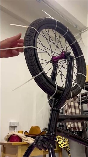 The zip-tie snow bike