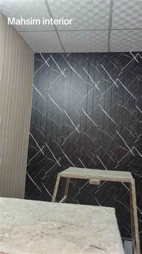 Pvc Wall Panel and 2by2 Ceiling Work Overview