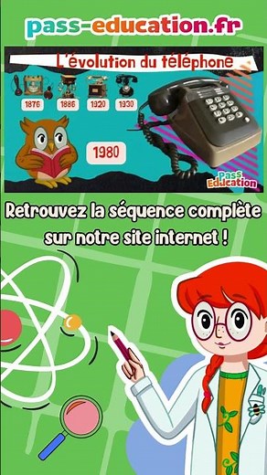 L'évolution du téléphone Cm1 Cm2 #science #education #apprentissage #scientifique