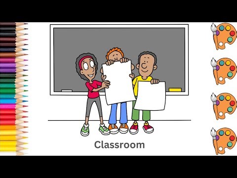 Classroom - Sketch Art and Paint | Step by step tutorial | Pencil to Palette