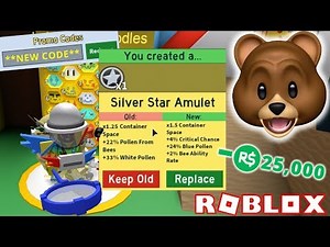 5 NEW CODES + SILVER STAR AMULET + SPENDING 25,000 ROBUX!!| ROBLOX Bee Swarm Simulator