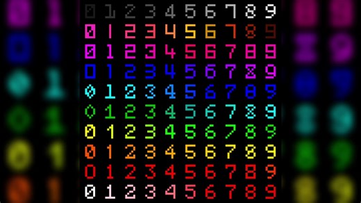 114 - 数字电摇I47和田峻岭Leo - Colorful Numbers 0-499 (Fifty Numbers Base 500)