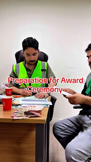 Preparation for Award Ceremony. #Usmani #safetymanager #Bajaur #KPK #SafetyFirst #Vision2030 #KSA2025 | Shabir Ahmad